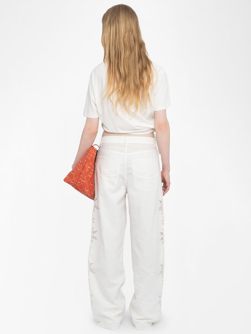 Elfy Linen Broderie Pant