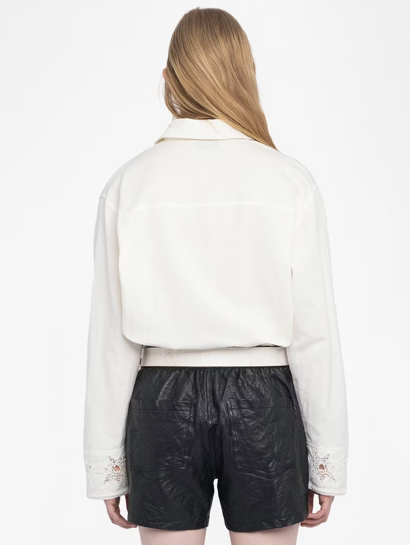 Morning Linen Broderie Shirt
