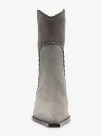 Victoria Saddle Cement Suede Booties