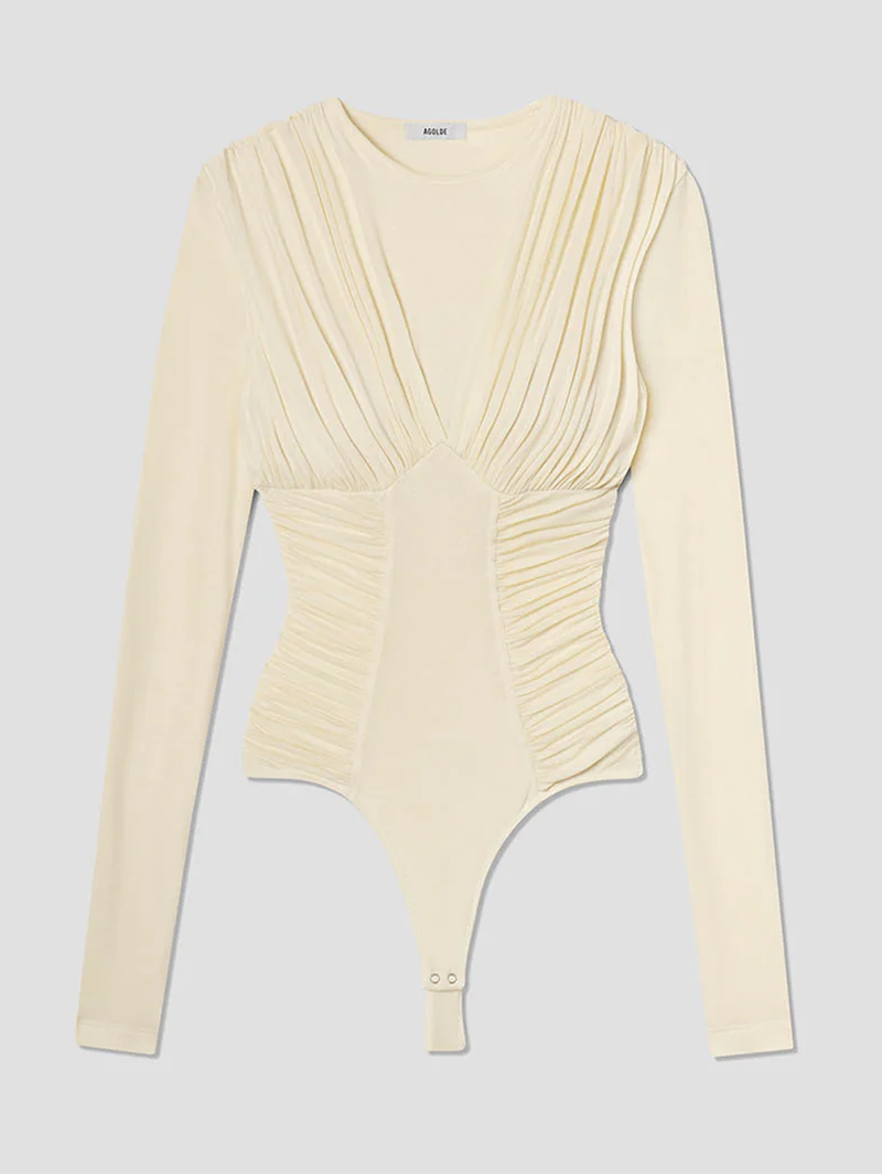 Abbi Bodysuit in Oat Milk