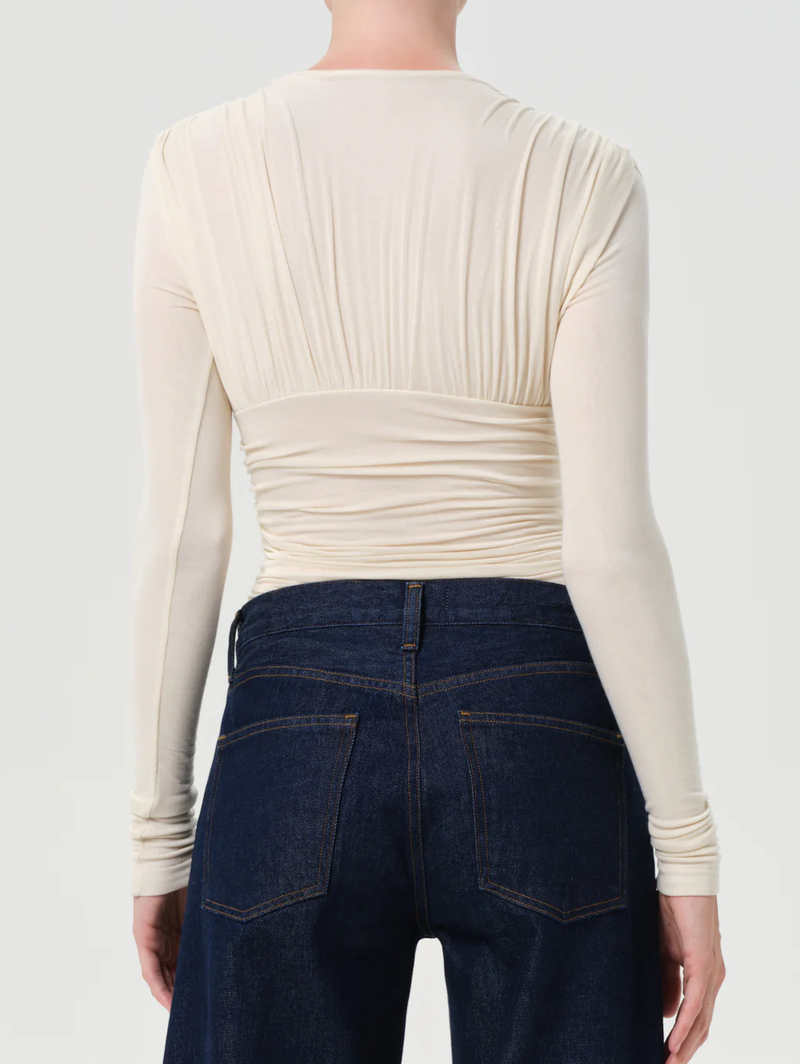 Abbi Bodysuit in Oat Milk