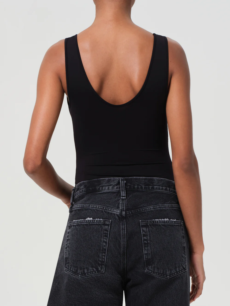 Tora Tank Bodysuit in Black