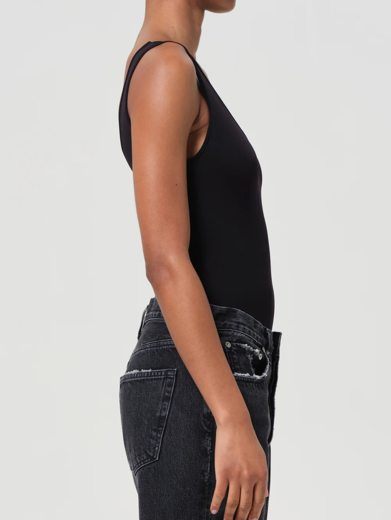 Tora Tank Bodysuit in Black