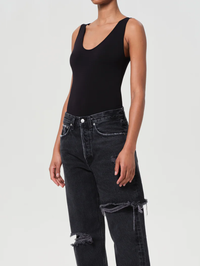 Tora Tank Bodysuit in Black