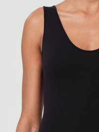 Tora Tank Bodysuit in Black