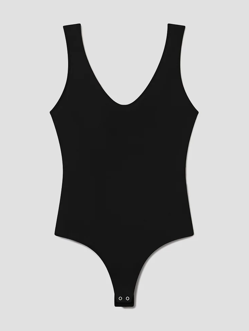 Tora Tank Bodysuit in Black