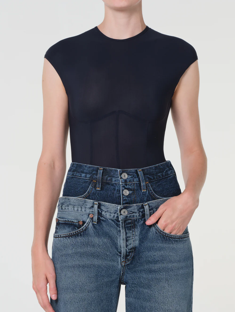 Nadia Bodysuit in Navy