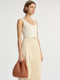 Cleo Compact Knit Top in Bone by A.L.C. - View 5