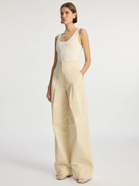 Cleo Compact Knit Top in Bone by A.L.C. - View 6