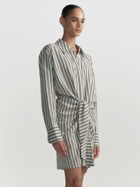 Mia Striped Mini Shirtdress by A.L.C. - View 5