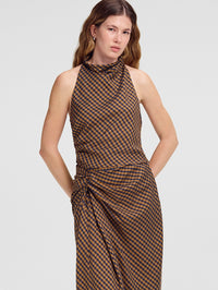 A.L.C. Penelope Top in Pecan/Navy – Image 1