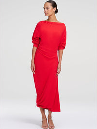 A.L.C. Sandra Dress in Really Red in Really Red – Image 2