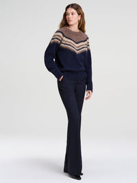 A.L.C. Sarah Sweater in Dark Taupe Combo – Image 3