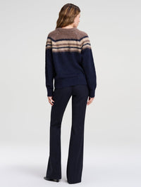 A.L.C. Sarah Sweater in Dark Taupe Combo – Image 4