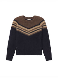 A.L.C. Sarah Sweater in Dark Taupe Combo – Image 5
