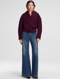 A.L.C. Stella Jacket in  Deep Mulberry in Deep Mulberry – Image 6