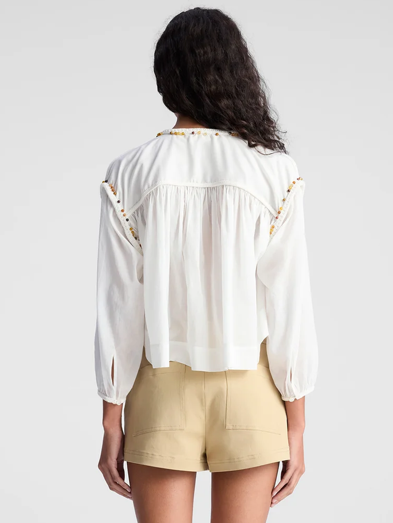 Jodie Beaded Long Sleeve Top