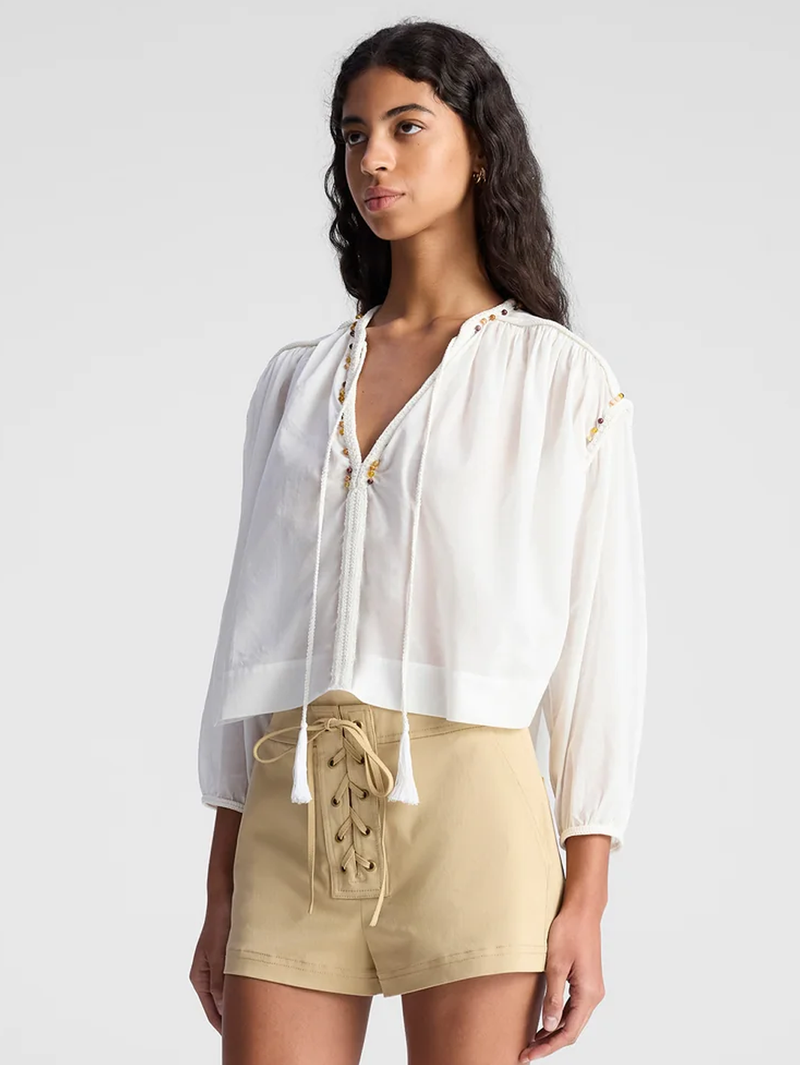 Jodie Beaded Long Sleeve Top