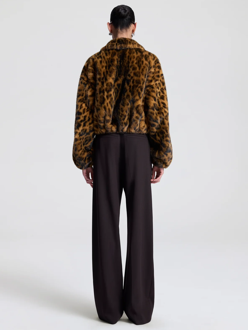 Esme Leopard Faux Fur Jacket