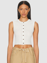 Lottie Top in Bright White
