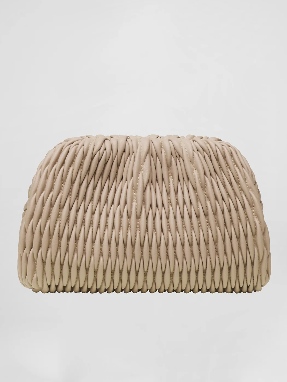 Enzo Clutch Bag in Beige