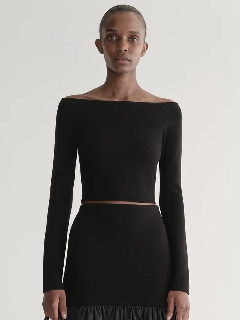 Jo Merino Off Shoulder Knit Top