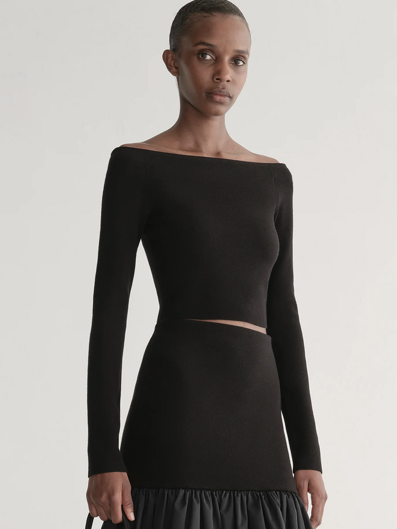 Jo Merino Off Shoulder Knit Top