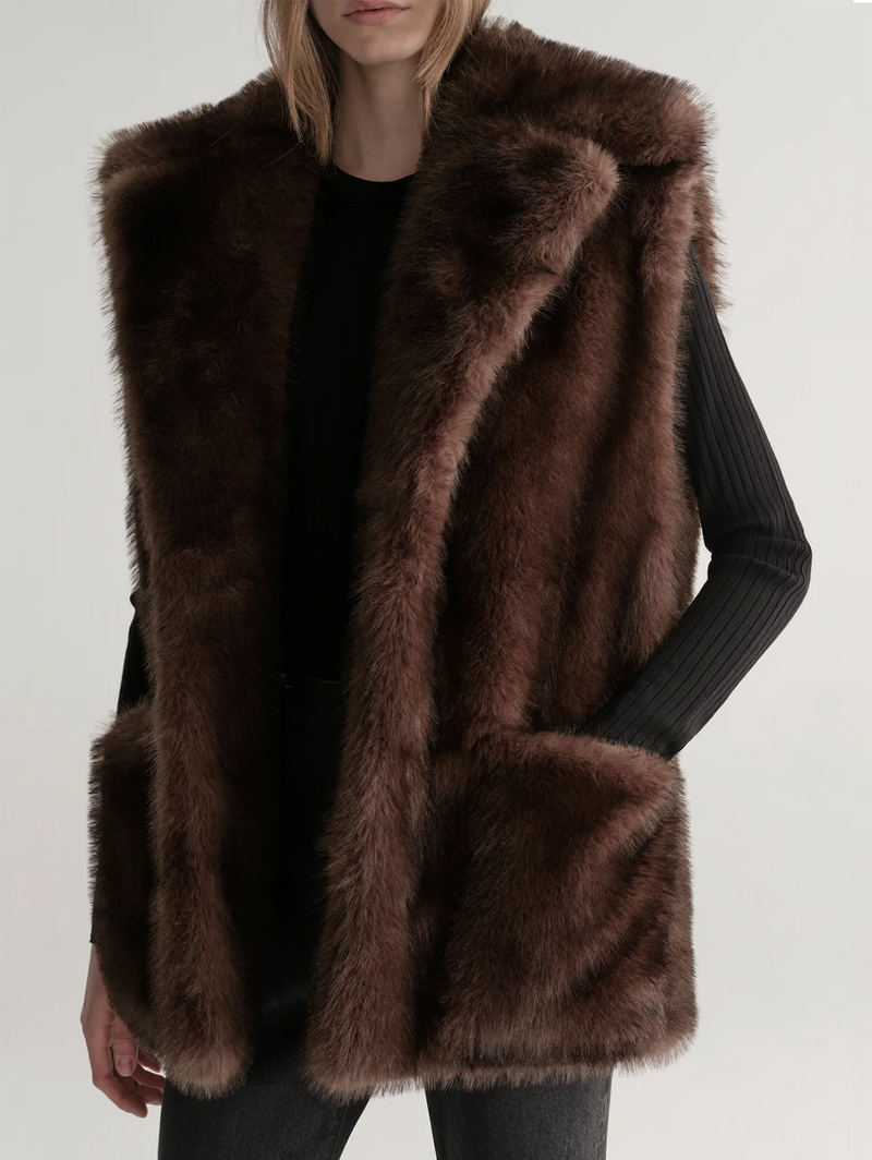 Devon Faux Fur Vest