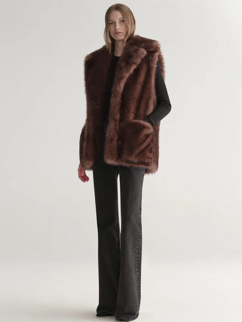 Devon Faux Fur Vest