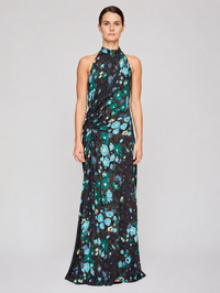 Scarlett Gown in Evening Blue Multi