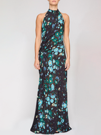 Scarlett Gown in Evening Blue Multi