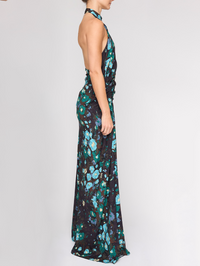 Scarlett Gown in Evening Blue Multi