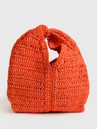 Simone Raffia Bag in Persimmon