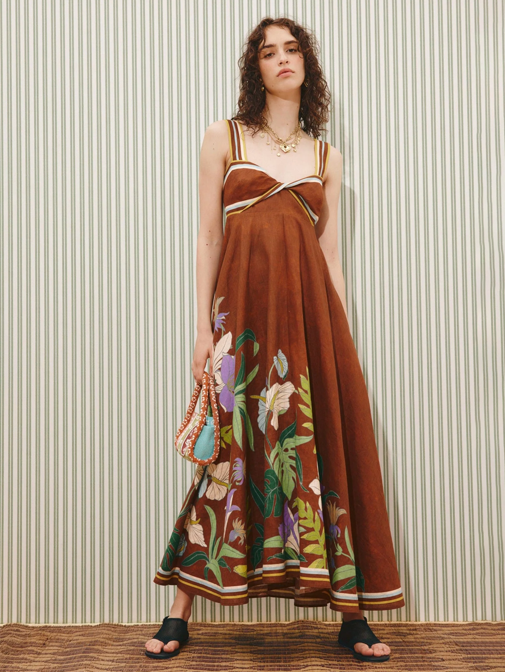 alemais brown dress Michelle mini dress main image 0