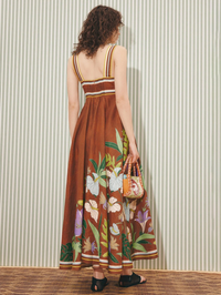 ALEMAIS Alfie Twist Sundress in CHOCOLATE – Image 2