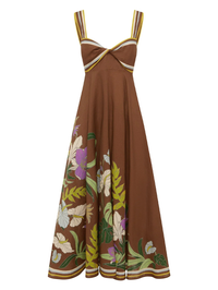 ALEMAIS Alfie Twist Sundress in CHOCOLATE – Image 5