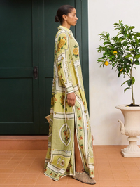 ALEMAIS Dixie Shirtdress in Citrus in CITRUS – Image 4