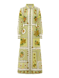 ALEMAIS Dixie Shirtdress in Citrus in CITRUS – Image 5