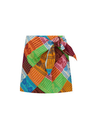 ALEMAIS KALEIDOSCOPE SARONG SKIRT IN MULTI – Image 1