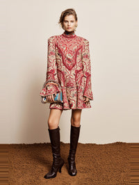 ALEMAIS Kenny Mini Dress in Red – Image 1