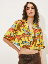 ALEMAIS Leo Short Sleeve Shirt in MULTI LEO – Image 1