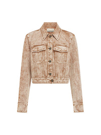 ALEMAIS Spur Denim Jacket in Chocolate – Image 1