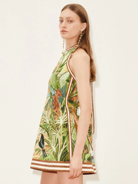 Toucan Tango Halter Mini Dress by ALEMAIS - View 2