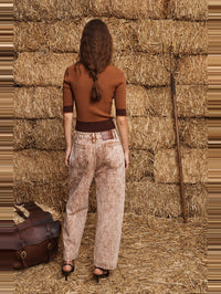 ALEMAIS Wilder Knit Polo in Rust – Image 4