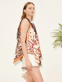 ALEMAIS Wilson Silk Top in MULTI WIL – Image 3