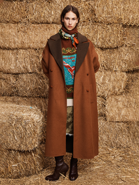 Sable Applique Coat