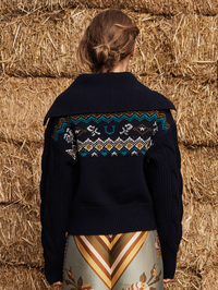 Patsy Knit Cardigan in Ink