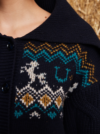 Patsy Knit Cardigan in Ink