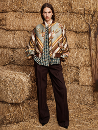 La Rosa Jacquard Bomber Jacket