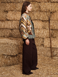 La Rosa Jacquard Bomber Jacket